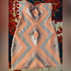 Bebe strapless dress